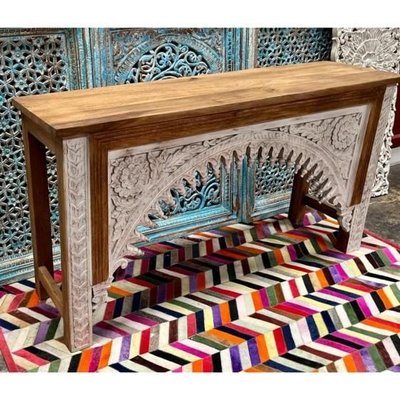 Woodcarved Console Table, Furniture, Sideboard.handmade